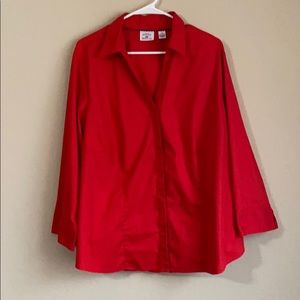 Riders Lee Woman’s Red button up shirt